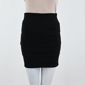 Amisu Women Black Bandage Tube Skirt